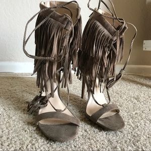 Fringe High Heels
